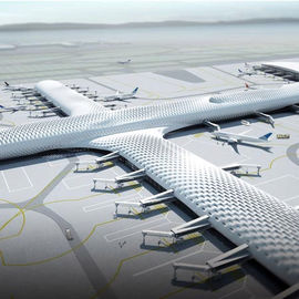จีน โครงสร้างผ้าที่กำหนดเองและเหล็กอาคารสนามบินแสงและอากาศยาน Hangar อาคาร ผู้ผลิต